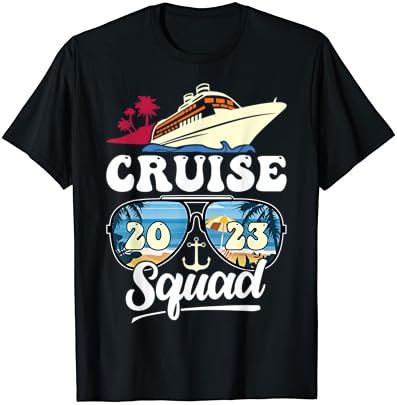 T-shirt de citação de grupo de cruzeiros familiares 2023 da Family Cruise Squad