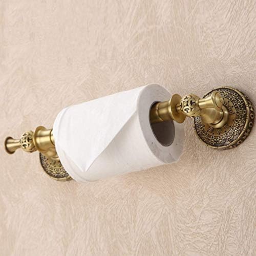 Suporte de papel higiênico sxnbh- suporte de papel higiênico sem capa de latão antigo banheiro de laminação