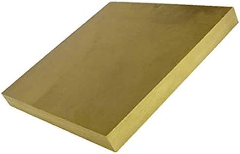 Haoktsb Placa de latão Brass Block Block quadrado Placa de cobre plana comprimidos Material Material