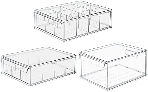 Caixas de armazenamento 3pcs Organizador de armário Resina Material Material de guarda-roupa Organizador