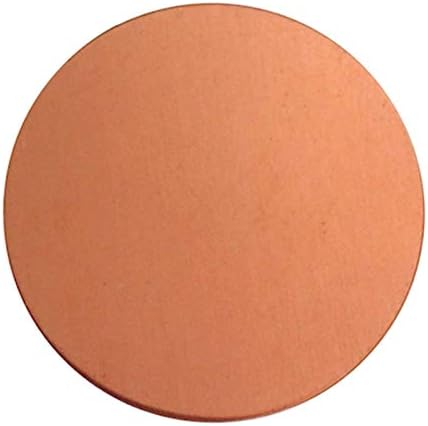 Placa de cobre redonda de folha de cobre de metal de meta