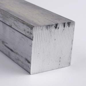 6061 Barra retangular de alumínio, acabamento não polido, extrudado, temperatura T6511, ASTM B211/ASTM