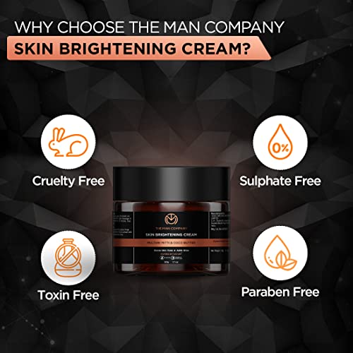 The Man Company Skin Brightening Cream - Creme de rosto diurno - argila indiana com efeito de cicatrização de