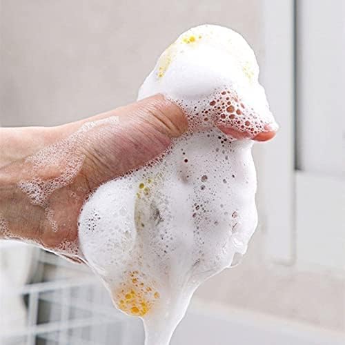Buzika 5/10pcs lateral duplo panorge pan panela lavagem de pratos esponjas ferramentas de limpeza doméstica