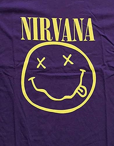 Nirvana Men's Pink Smiley T-Shirt Yellow
