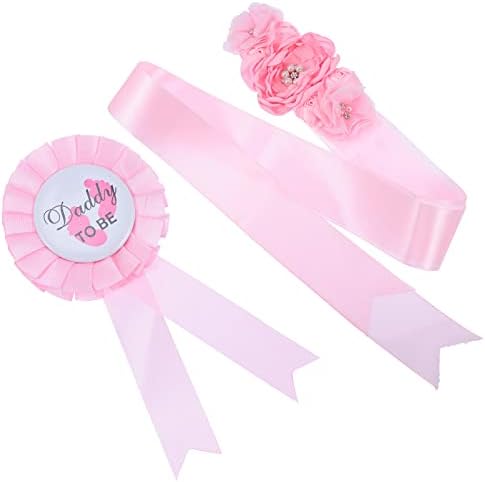 Kisangel Baby Gifts 4pcs Flores de chuveiro de faixa para a gravidez de gravidez Bridal Props Cortage