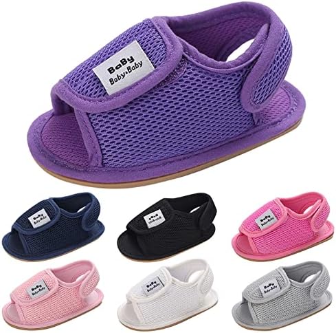 Primavera e verão crianças bebê sapatos de criança meninos e meninas sandálias planas malha respirável e sapatos