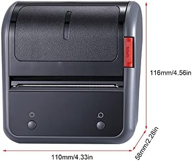 Wdbby portátil 80mm térmica Impressora BT Maker Sticker Machine Máquina recarregável Bateria compatível com