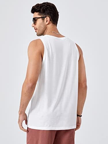 Verdusa Tropical Print redond de pescoço redondo camisetas com tanques com mangas sem mangas