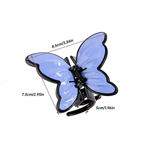 Notícias Fashions Butterfly Hair Clip Dupla camada Efeito Material plástico Material meia garras
