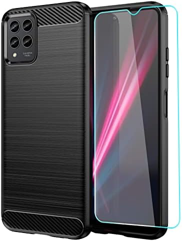 Yuanming para Revvl 6 Pro 5G Case, T-Mobile Revvl 6 Pro Caso, com protetor de tela HD, absorção de choque-absorção