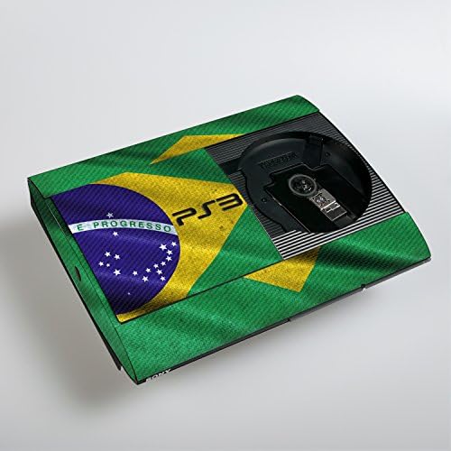Sony PlayStation 3 Superslim Design Skin Bandeira do Brasil adesivo de decalque para PlayStation 3 Superslim