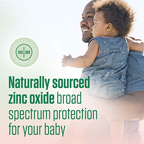 Coppertone puro e simples bebê spf 50 protetora solar de rosto, protetor solar mineral de óxido de zinco, rasgo