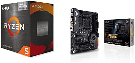 AMD RYZEN 5 5600G 6-CORE 12 TERROS PROCESSORES DESCESSÃO DESCLIMENTES DE DESCLIMENTOS E ASUS AM4 TUF