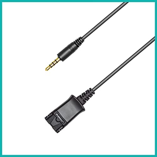 Desconecte -se rápido a 3,5 mm Adaptador de fone de ouvido compatível com Plantronics QD para Smartphone