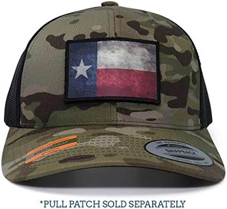 Puxe o patch chapéu tático | Autêntico Snapback Multicam Trucker Curved Bill Cap | Superfície