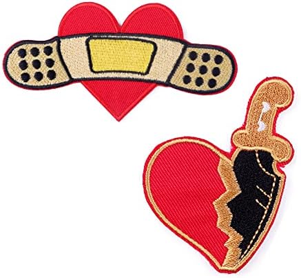 2PCS Wave Heart Patch Play