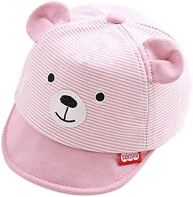 Zando Baby Baseball Cap Hat Sol Hat com algodão -algodão de algodão listrado Chapéus de beisebol bebê
