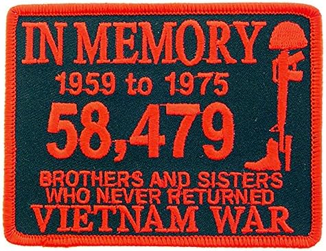 Militar dos Estados Unidos na memória 58.479 Irmãos e irmãs que nunca devolveram o patch bordado do Vietnã