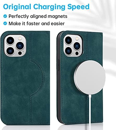 CooVs Casal da carteira magnética para iPhone 14/14 Plus/14 Pro/14 Pro Max, capa de telefone de couro