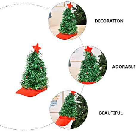 1 PC Funnic Christmas Tree Rodty Party Dress- Up Cosplay Costume Hat Decorações de Natal