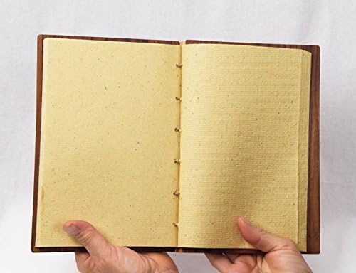 Journal Wood Cober, caderno, caderno de desenho, papel artesanal, coluna de livro amarrado à mão, livro de comentários