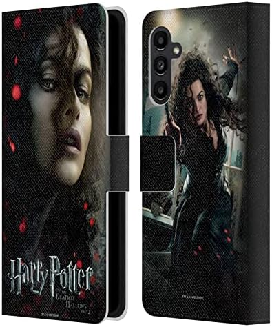Projetos de capa principal licenciados oficialmente Harry Potter Bellatrix Lestrange Hallows Metworks VIII Livro de Livro de Correia Capa Compatível com Samsung Galaxy A13 5G