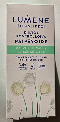 Lumene Klassikko [clássicos] Shine Controlling Day Cream para pele oleosa e mista de 50 ml / 1,7 fl.oz.