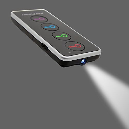 Localizador de itens de Item de RF do Finder Key sem fio Vodeson com suporte base e lanterna LED,