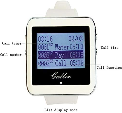 Pager sem fio TAIDACENTE Calling System Restaurant Pagging Paging System Watch Receiver e Button