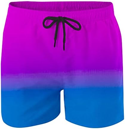 Gradiente de moda de shorts masculinos shorts impressos de surf jogging jogging leves homens verão