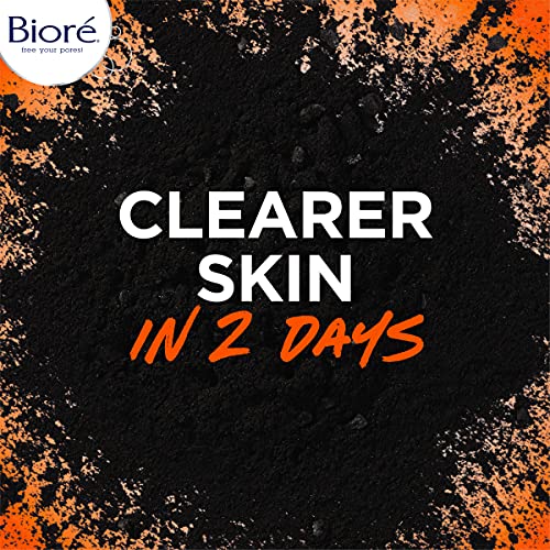 Bioré Charcoal Acne Face Scrub, com ácido salicílico a 1% e carvão natural, ajuda a evitar fugas e absorver