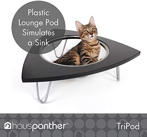 Primetime Petz Hauspanther Tripod - Cat Lounge Pod, preto
