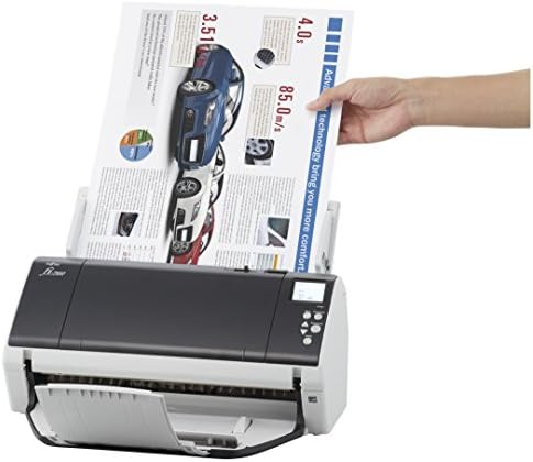 Fujitsu Fi-7480 Scanner de documentos duplex de cor de alto formato de alto desempenho com alimentador