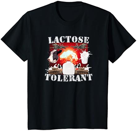 Tolerante com lactose - Design da moda engraçada - Camiseta