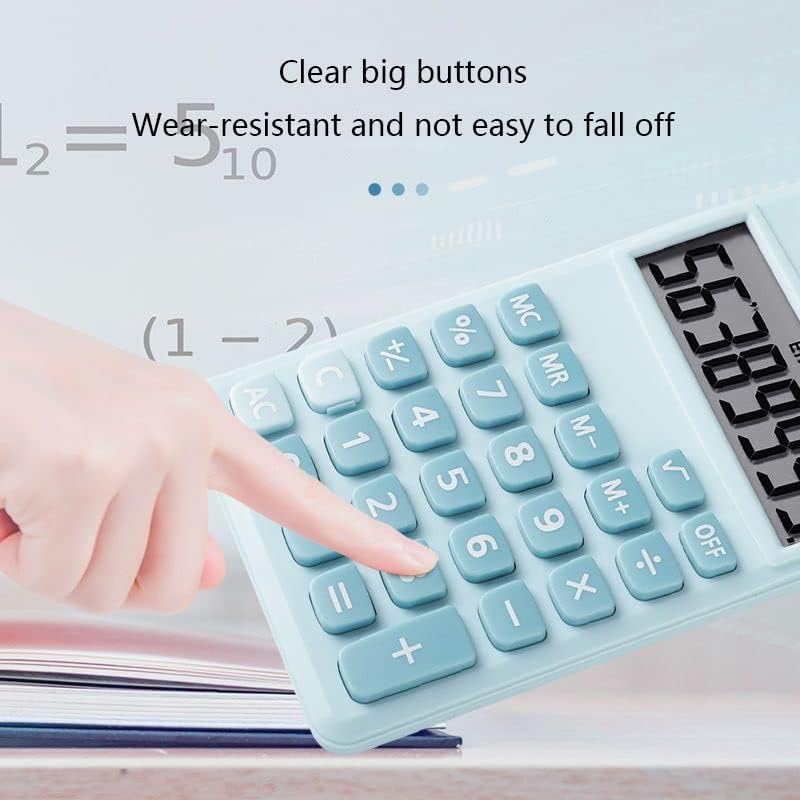 Feer Cartoon Mini calculadora Creative Candy Color Small Portable Calculator Aprendendo Office Power Silicone