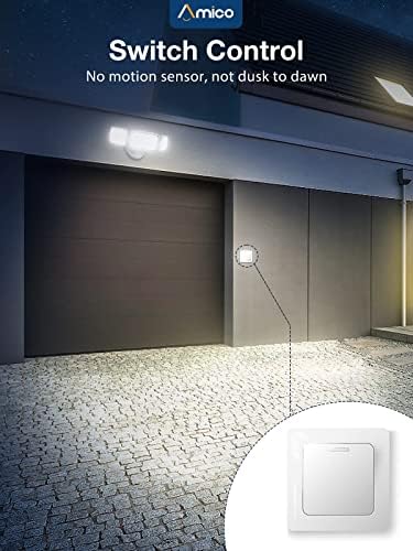 Luz de segurança LED de 3500lm de 3500lm, luz de inundação ao ar livre de 30w, 5000k Luz do dia Branco, IP65