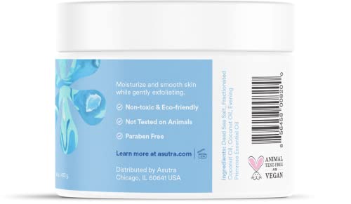ASUTRA Dead Salts Scrub Body Scrub Pacote de aromas favoritos-3, esfoliações corporais de 16 onças-vitamina