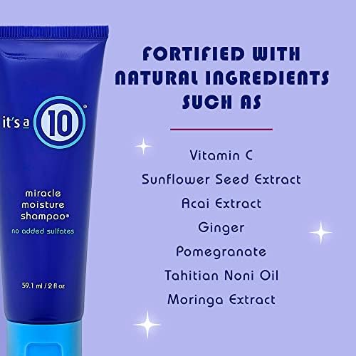 É um shampoo de umidade milagroso de 10 cabelos sem sulfato, 2 fl. Oz.