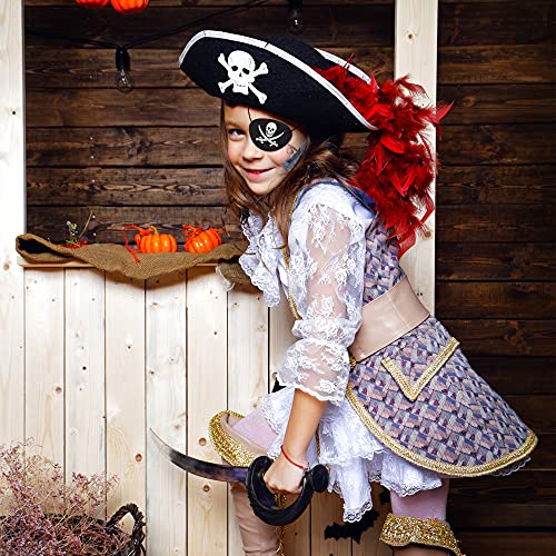 Iuaszz 30 peças piratas de olho, Halloween One One Skeleton Capitão Patches para o Pirata de Aniversário