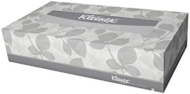 Kleenex 2-Bly Facial Tissue, Flat, 100 contagem