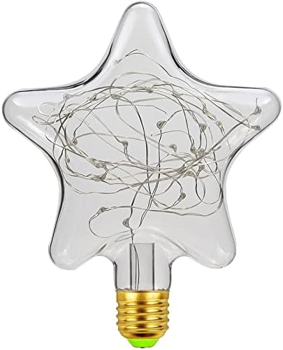 Lâmpada de lâmpada de lâmpada estrela asmsw, lâmpadas de lâmpada de lâmpada de corda de corda estrelada Edison