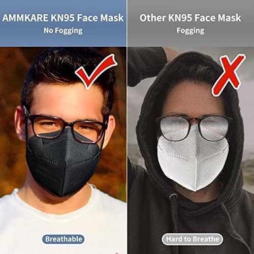 KN95 Máscaras faciais 50 PCS 5 by-byl Boulable Confortável Máscara de segurança de filtro com loops de