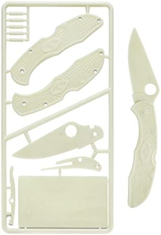 Spyderco Delica 4 Kit de faca de plástico-Glow-in-the-escarque e fácil personalização-plkit1