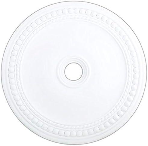 Iluminação Livex 82077-03 Medalhão de teto Wingate, branco, 2,5h x 36dia