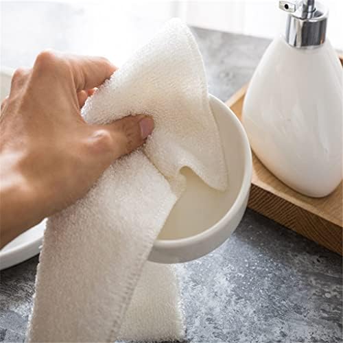 Miaohy 2pcs fibra espessada de pano de limpeza cozinha apanheiro de lavagem branca panos de banheiro de banheiro