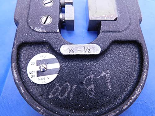 4pcs Tamanho 2 Snap Gages 1/4 - 1/2 6-13 mm Controle de qualidade de inspeção .25 .5 - MS4340LVR