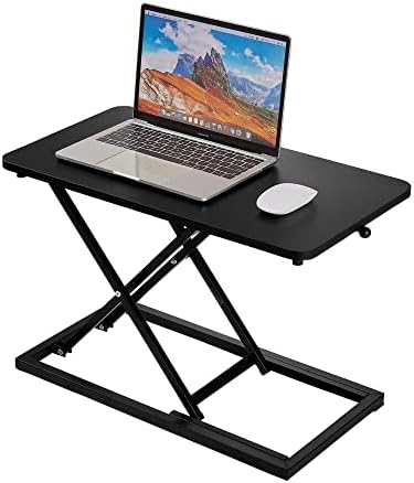 Yoopin Standing Desk Converter Black Matte Black ， Stand Up Desk Riser na mesa - A tabela de