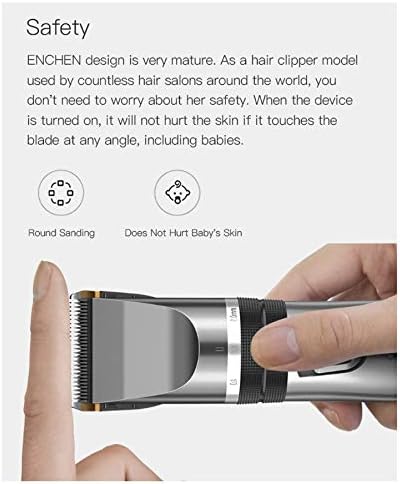 Aparador de cabelo elétrico de lykyl Clipper adulto USB recarregável de corte de cerâmica