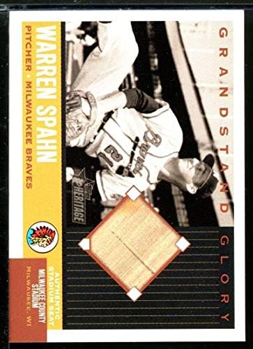 Warren Spahn D Cartão 2002 Topps Heritage Glory GGWS - Cartões de beisebol com lajes